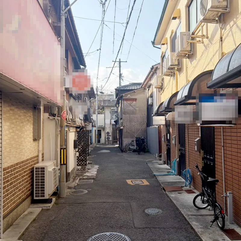 信太山新地の風景：スタンド