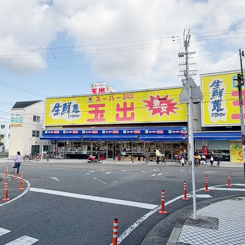 信太山新地の風景：スーパー玉出