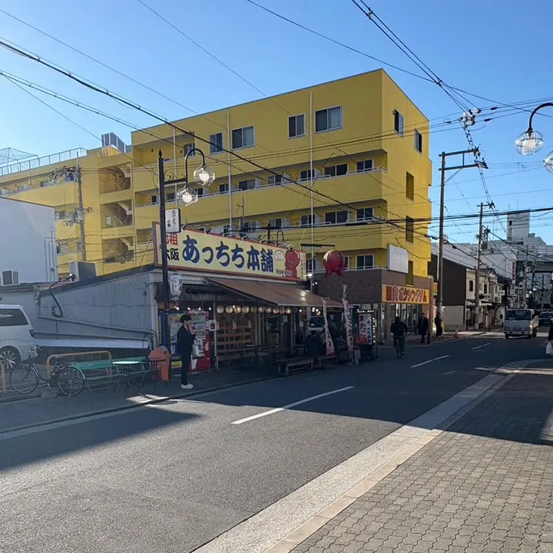 飛田新地の風景：店舗